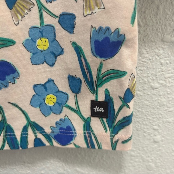 Tea Collection Ruffle Sleeve A Line Dress Tulip Thistle NWT Size 3 - Picture 6 of 6